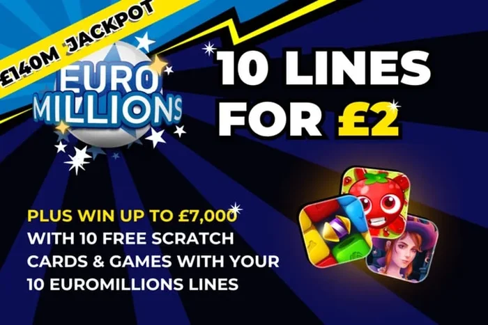 10 EuroMillions Lines & 10 Free Instant Win Games