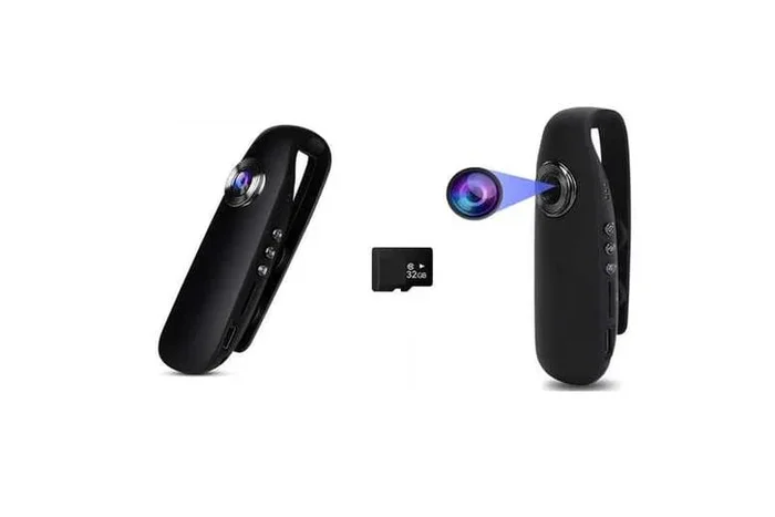 1080P Mini Body Camera with Clip and 32GB Memory Card