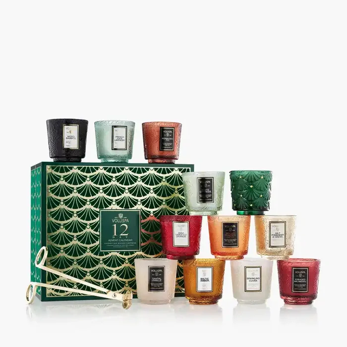 12 Day Advent Calendar – Petite Pedestal Candle Gift Set