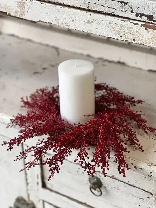 14‘‘ Frivolity Berry Candle Ring