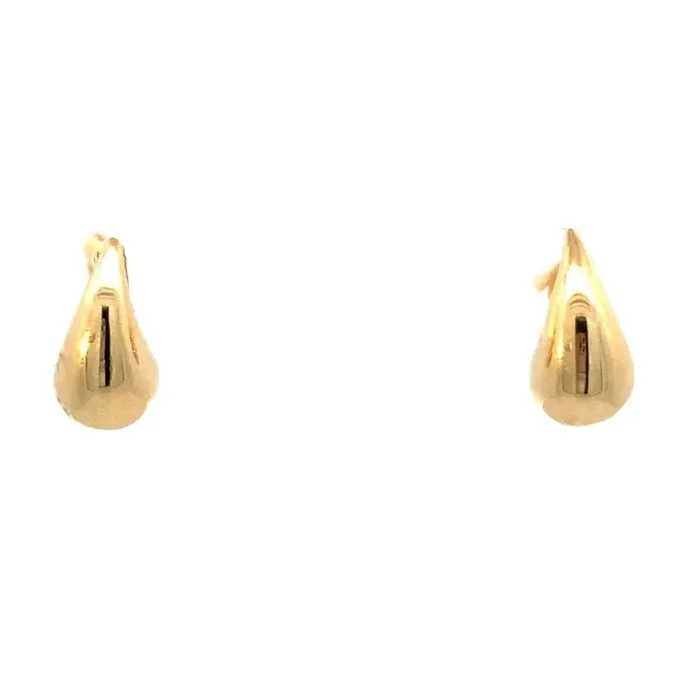 14kt Yellow Gold Small Tear-Drop Stud Earrings – Raymond Mazza