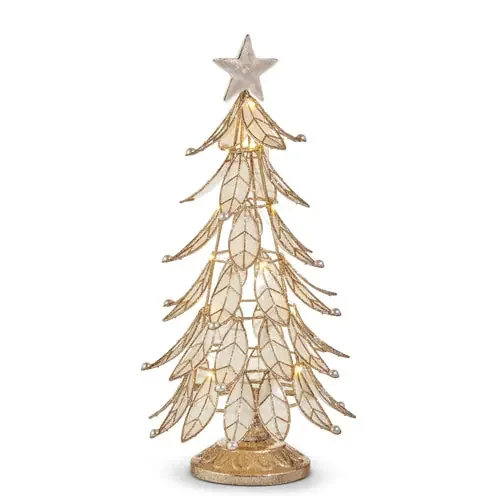 15.5” Lighted Capiz Tree