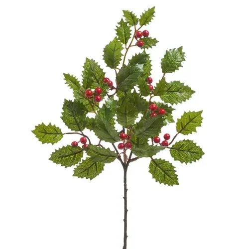 15″ Holly Floral Pick