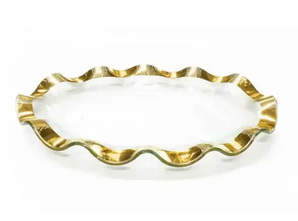 15″ Ruffle Platter – Annieglass