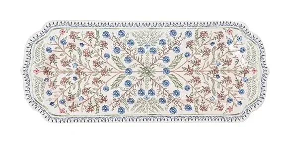 15” Hostess Tray – Chambray Villa Seville – Juliska