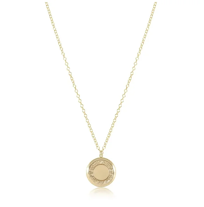 18″ Cherish Medium Gold Locket Necklace – Enewton