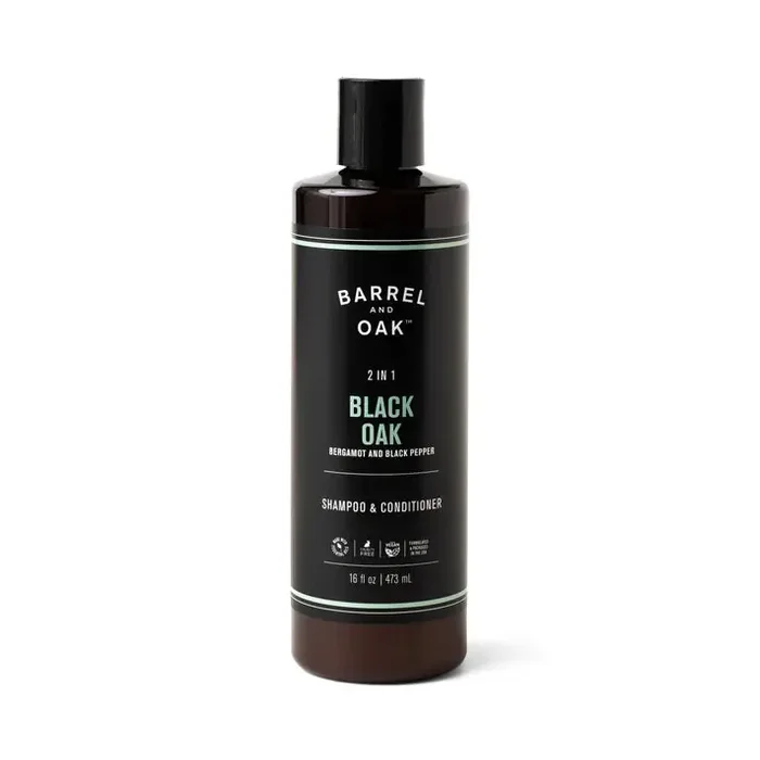 2-IN-1 Shampoo & Conditioner – Black Oak 16 Oz