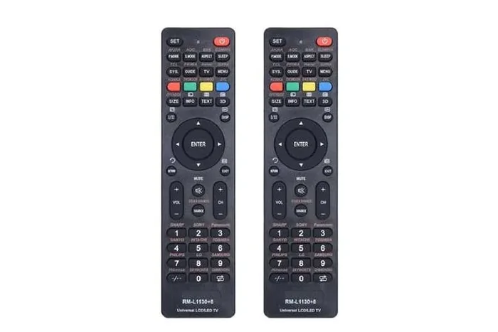 2Pcs Universal Smart TV Remote Control – Compatible with LG, Samsung, Hisense, TCL & More | Sleek Home Cinema Accessory