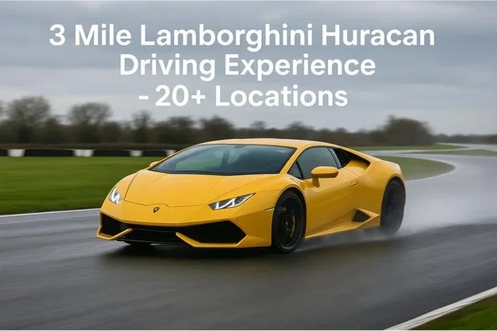 3 Mile Lamborghini Huracan Driving Experience for All Ages – 20+ Locations – U Drive Cars