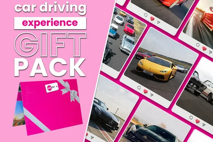 30 Motoring Gift Pack – Nationwide Supercar & Junior Driving Experience – Over 150 Locations – Lamborghini, McLaren, Ferrari & More – 3, 6 or 9 Laps – Flexible Gift Voucher