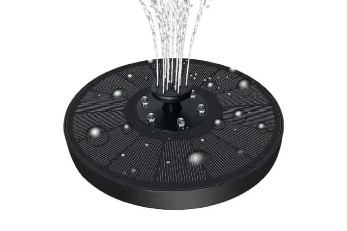 3W Solar-Powered Water Fountain Pump – 8 Nozzle Kit, Compact 16x16CM, Tool-Free Assembly