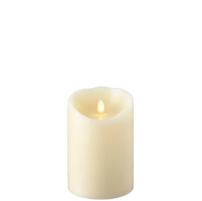 4″ x 5.5″ Ivory Push Flame Candle