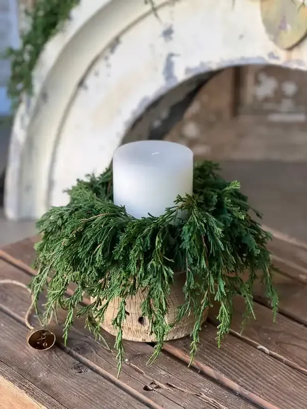 4‘‘ Emerald Falls Candle Ring