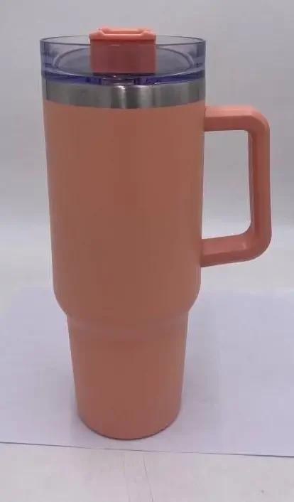 40 Oz Salmon Insulated Travel Tumbler – Stainless Steel