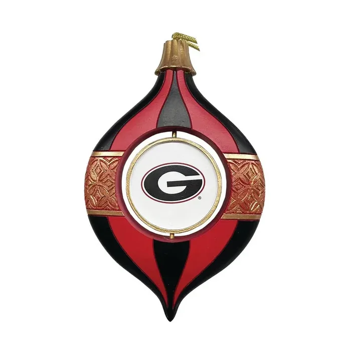 5.5″ Georgia Spinning Bulb Ornament