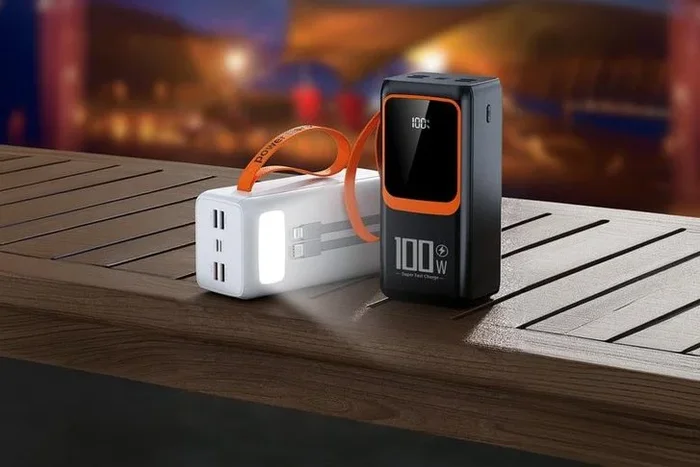 50000mAh 100W Ultra-Fast Charging Power Bank – Portable USB-C & USB-A Battery for iPhone, Samsung & More (Black or White)