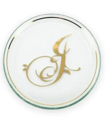 6″ Mini Plate “J” – Annieglass