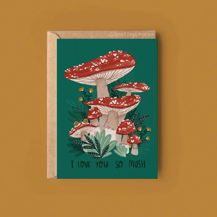 ‘I love you so mush’ Greetings Card