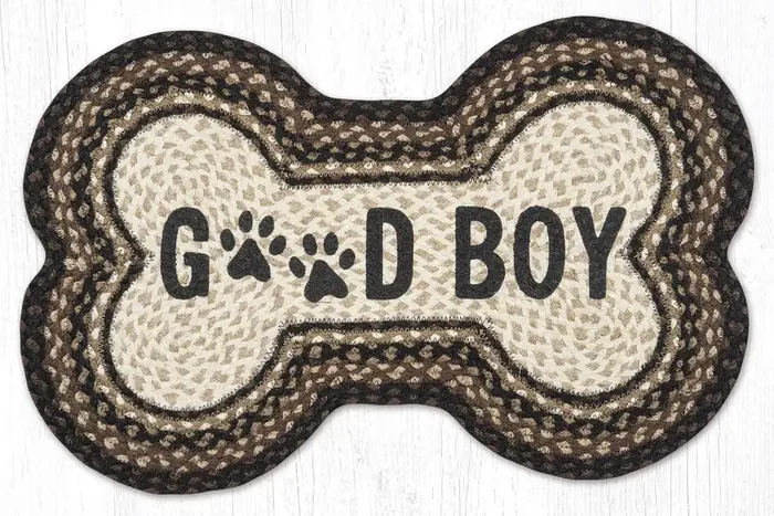 “Good Boy” Bone Rug