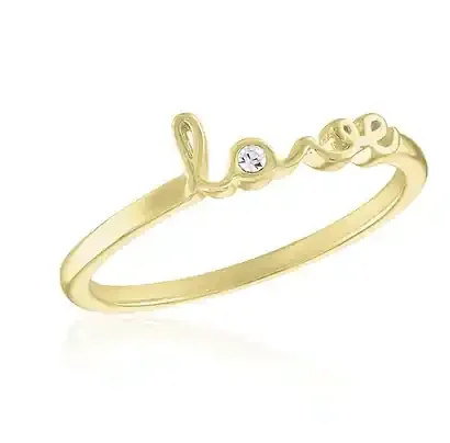 “Love” Gold Layers Ring