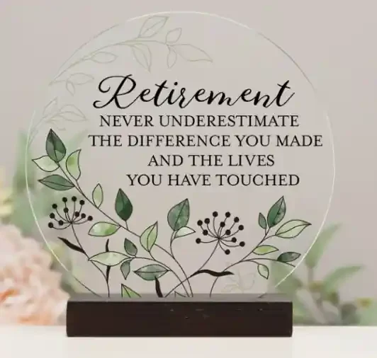 “Retirement” Round Sitter