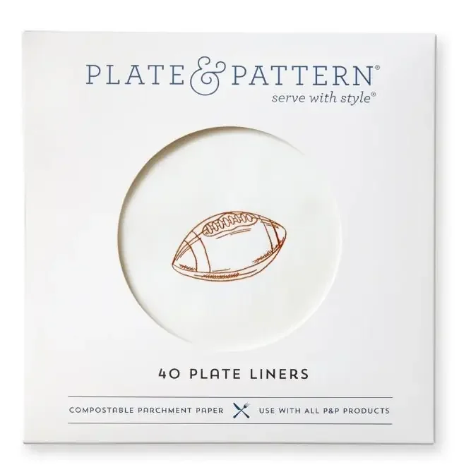 “Touchdown!” Preformed Plate Liners – Plate & Pattern