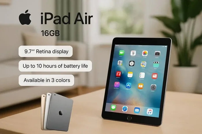 9.7-inch Apple iPad Air – Your Ultimate Portable Partner in Space Grey!