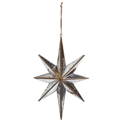 9.75″ Mirrored Star Ornament