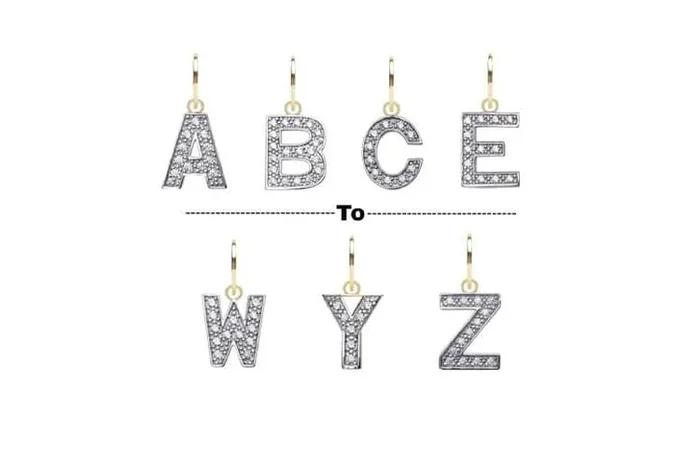 9ct Yellow Gold Cubic Zirconia Initial Pendant Necklace – Personalised Fine Jewellery Gift