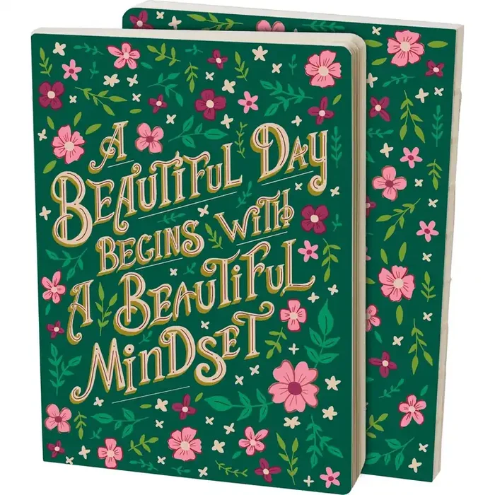 A Beautiful Day Begins With A Beautiful Mind Double-Sided Journal 160 lined pages