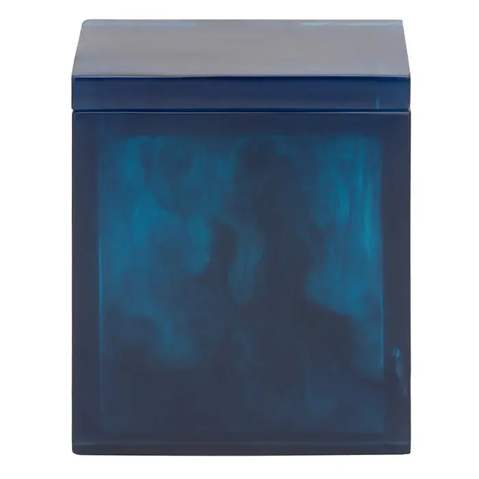 Abiko Translucent Cast Resin Narrow Canister (Cobalt)