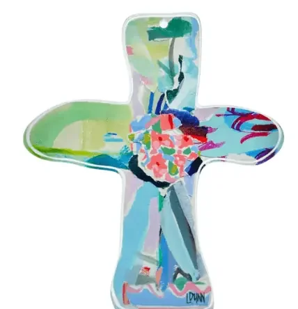 Acrylic Blue Everlasting Love Cross – Lauren Dunn