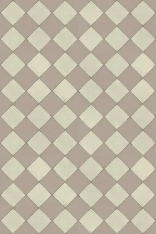 Adama Vinyl Floor Mat/Rug (Teatime Beige)