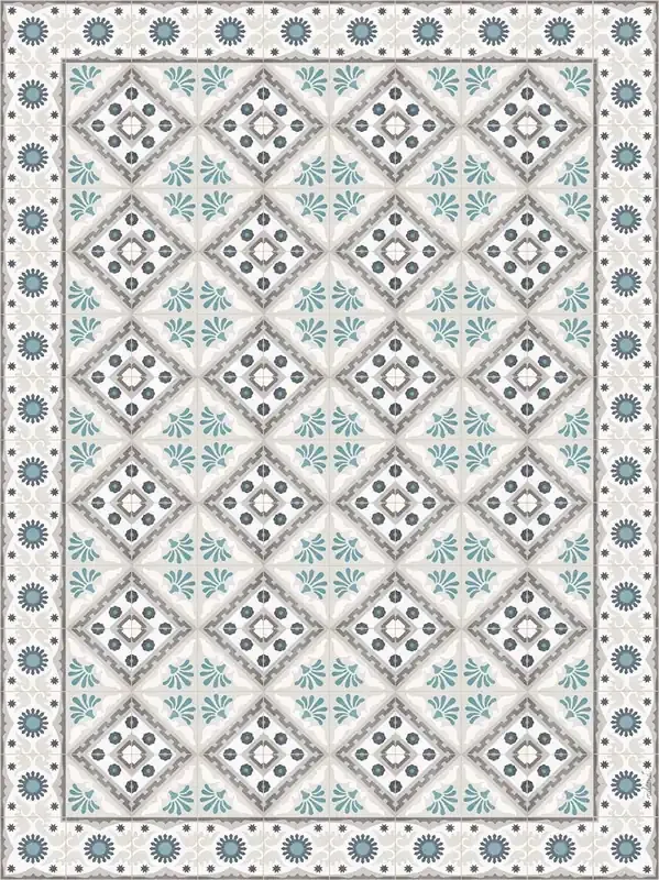 Adama Vinyl Floor Mats/Rugs (Fontana_A)