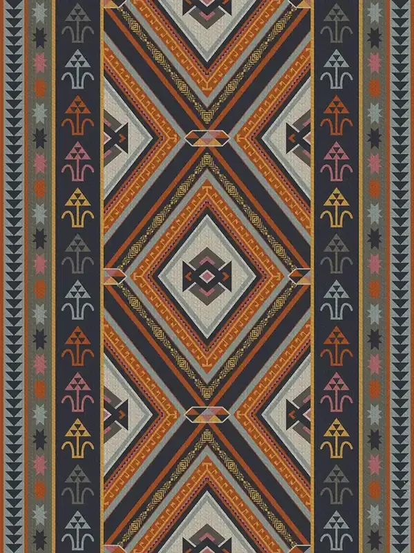 Adama Vinyl Floor Mats/Rugs (Kilim_N)