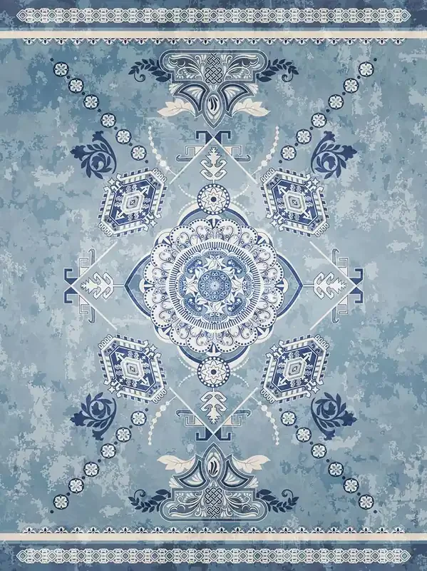 Adama Vinyl Floor Mats/Rugs (Ocean_A)