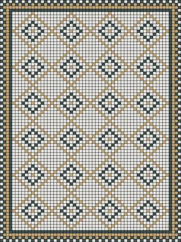 Adama Vinyl Floor Mats/Rugs (Roma_Y)