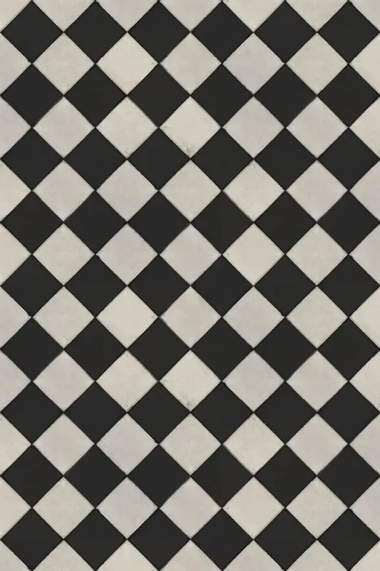 Adama Vinyl Floor Rug (Opposite Domino)