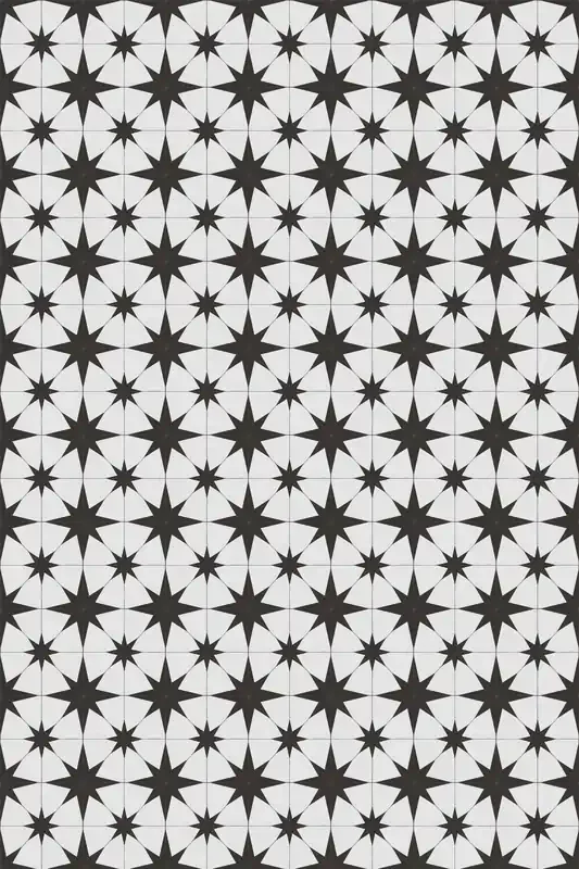 Adama Vinyl Floor Rug (Stella White/Aged Black)