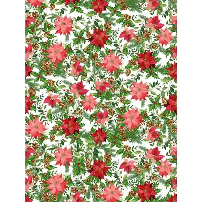 Adama Vinyl Rug/Mat (Christmas Flowers)