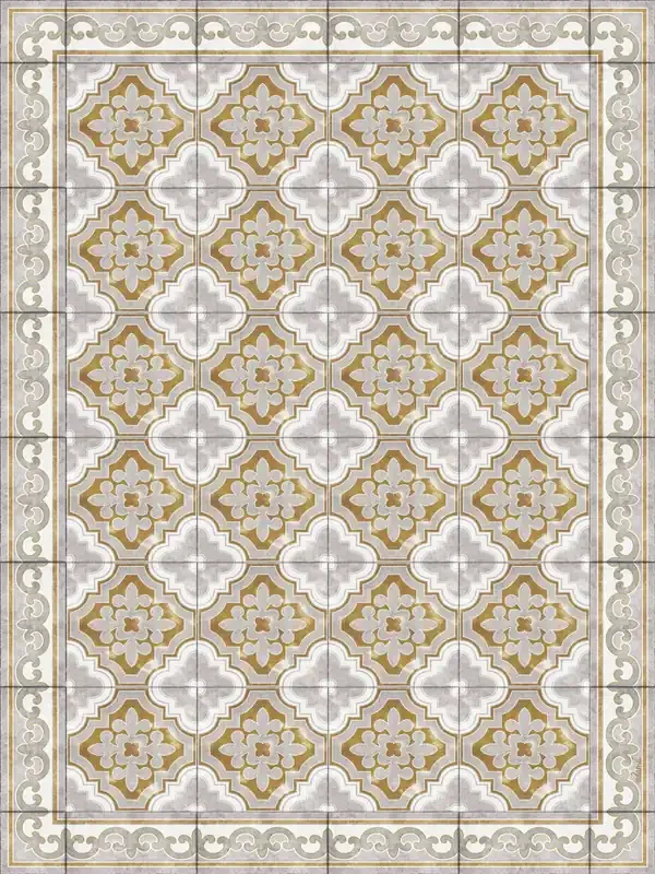 Adama Vinyl Rug/Mat (Golden_D)