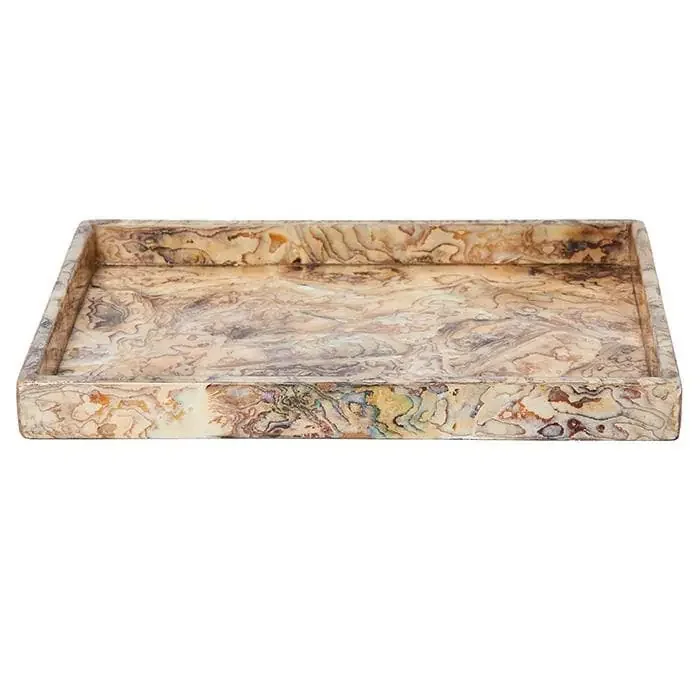 Adana Marbleized Shell Large Tray