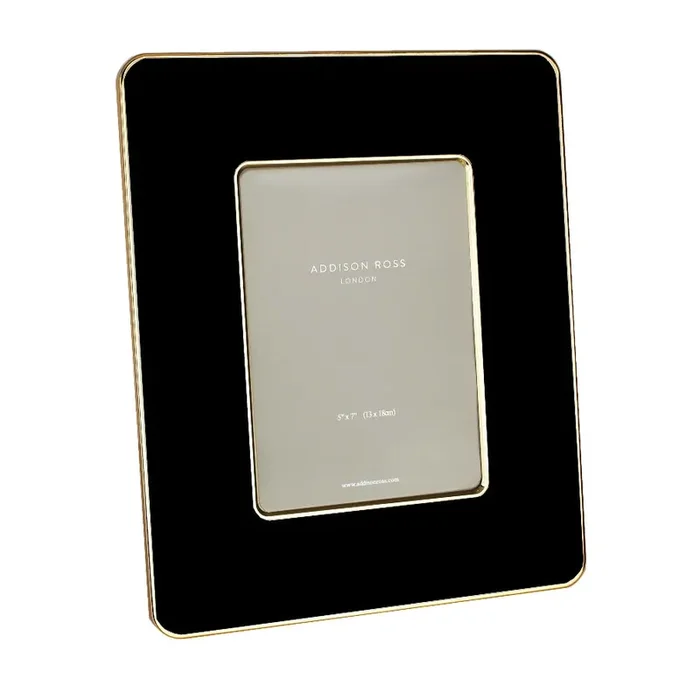 Addison Ross Black & Gold Enamel Studio Picture Frame (5×7)