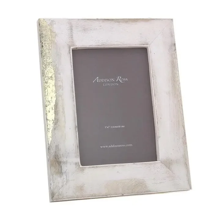 Addison Ross Bone Picture Frame (Cream w/Gold Leaf) -5×7