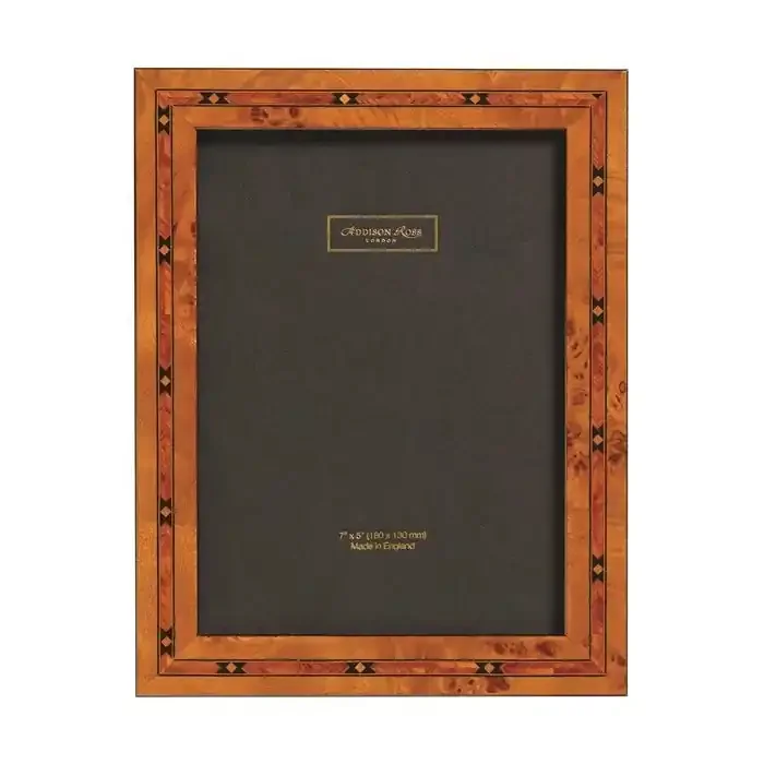 Addison Ross Brown Star 2cm Marquetry Picture Frame