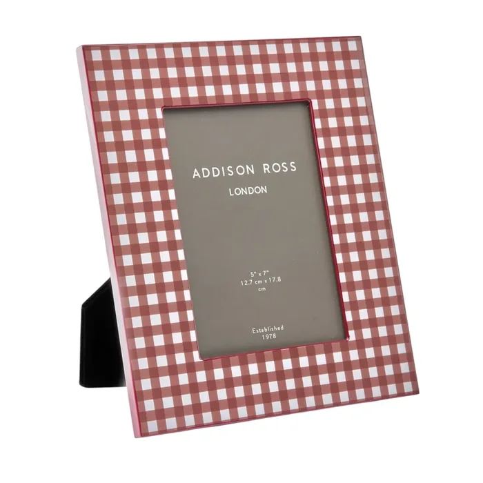 Addison Ross Cherry Gingham Lacquer Picture Frame (5×7)