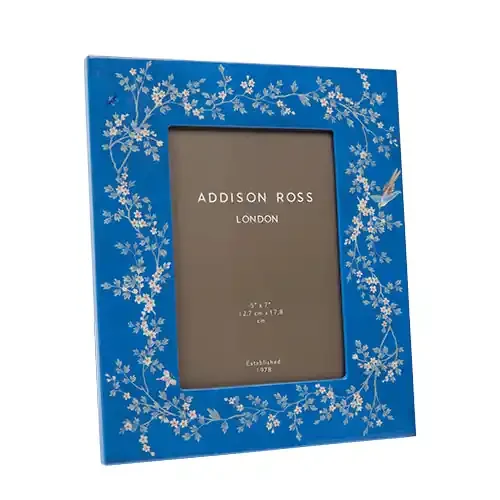 Addison Ross Chinoiserie Blue Lacquer Frame (5×7)