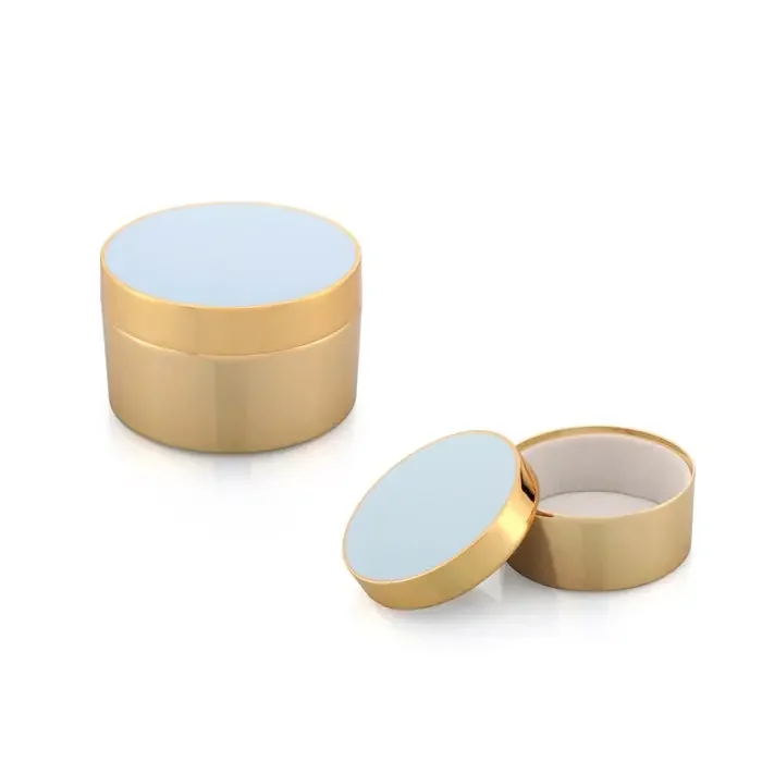 Addison Ross Enamel Trinket Box (Powder Blue & Gold) 3″