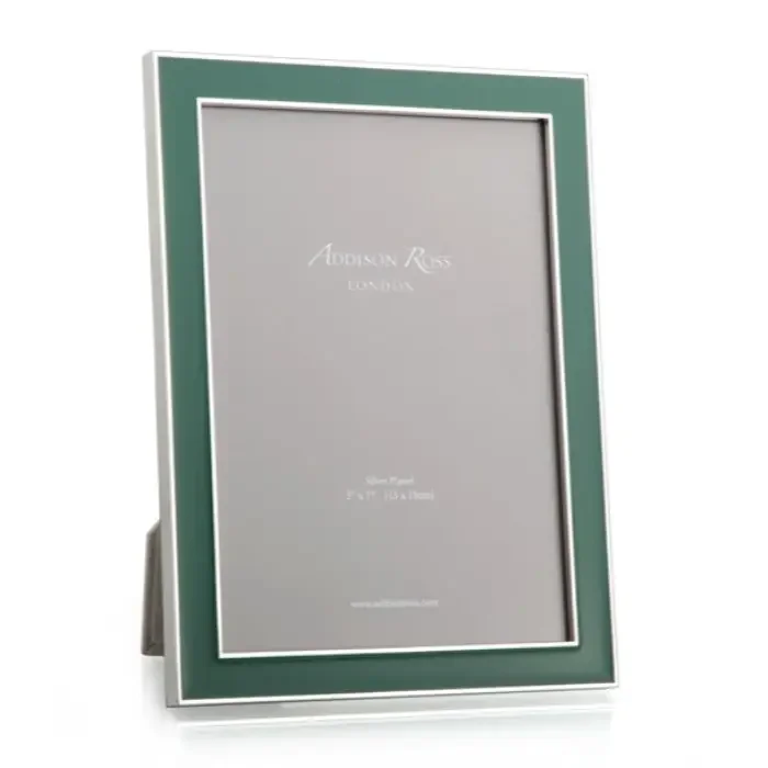 Addison Ross Fern Green Enamel & Silver Frame