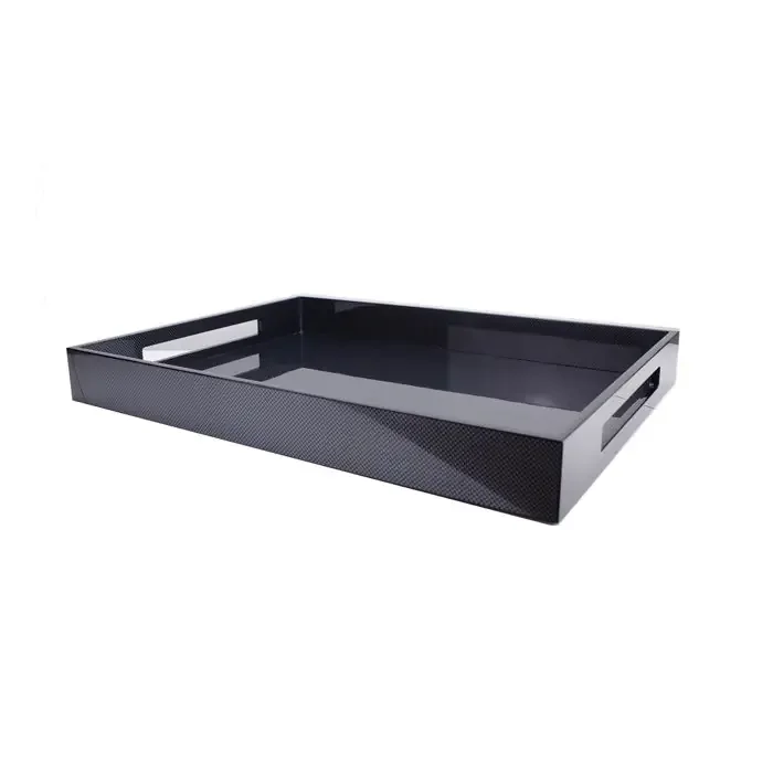 Addison Ross Lacquered Carbon Fibre Tray 22×16